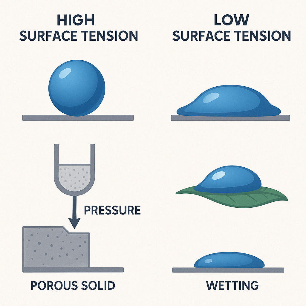 Surface Tension in Silicone Oil | High & Low Impacts & Applications